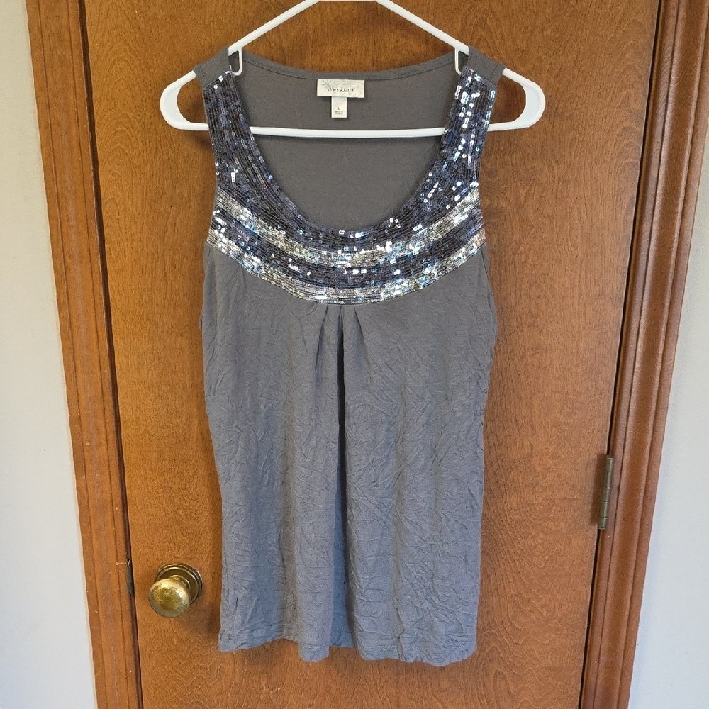 Dressbarn Sequin Tank Large